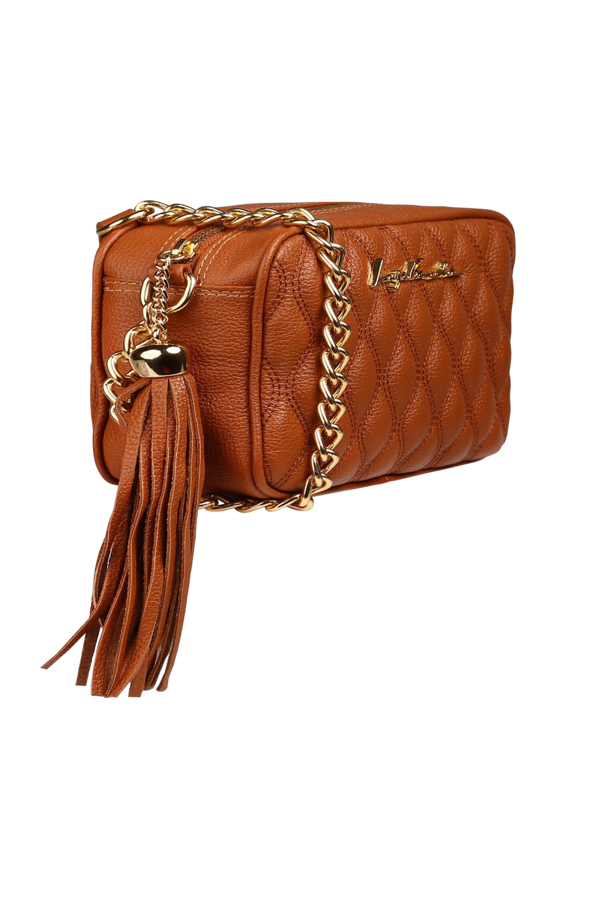 BOLSA PEQUENA CLÁSSICA CORRENTE CARAMELO