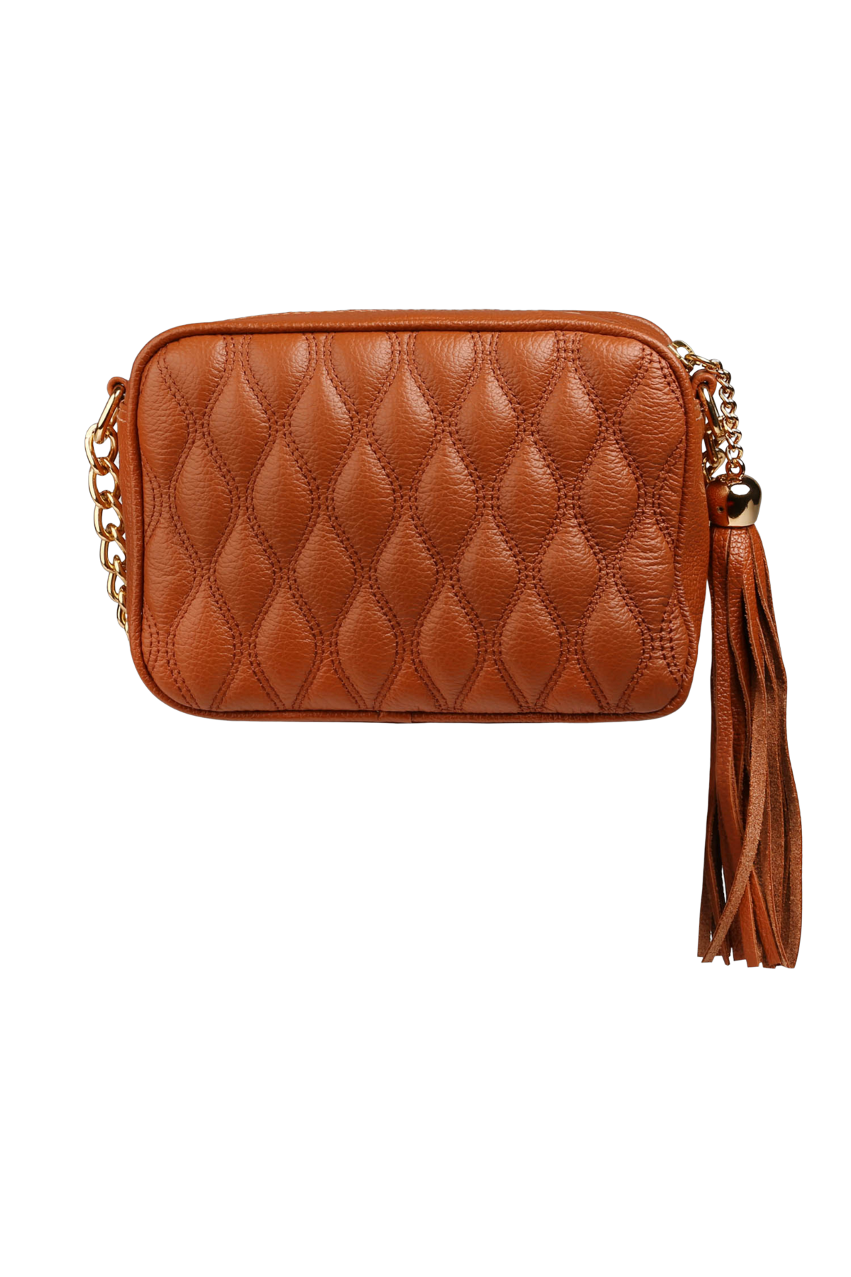 BOLSA PEQUENA CLÁSSICA CORRENTE CARAMELO