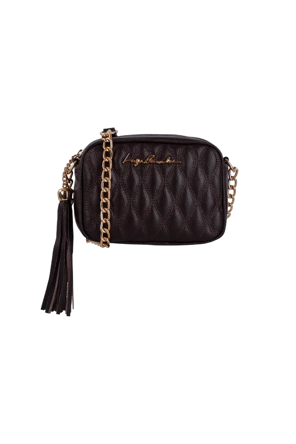 BOLSA PEQUENA CLÁSSICA CORRENTE CAFÉ