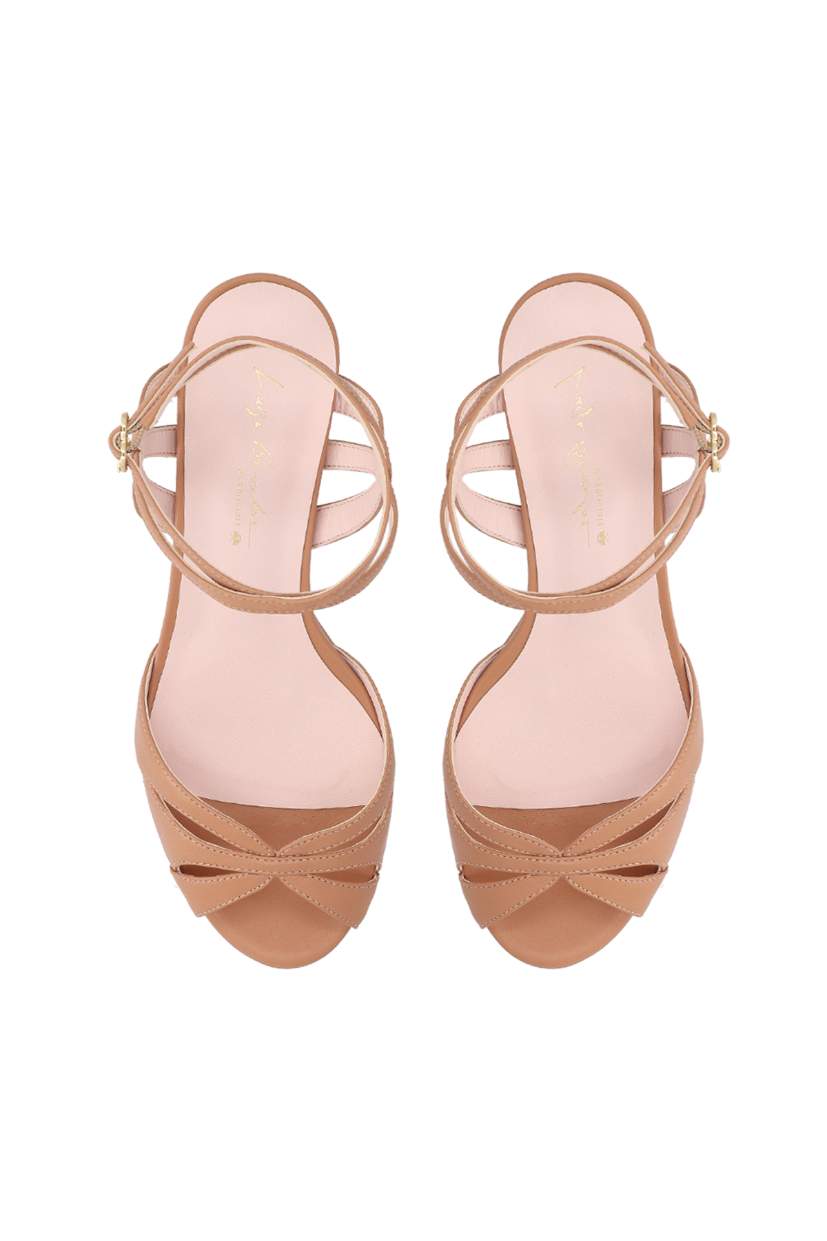 SANDÁLIA PLATAFORMA DE COURO BEGE BLUSH