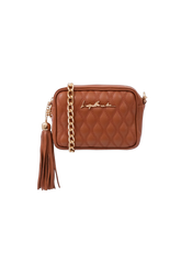 BOLSA PEQUENA CLÁSSICA CORRENTE CARAMELO