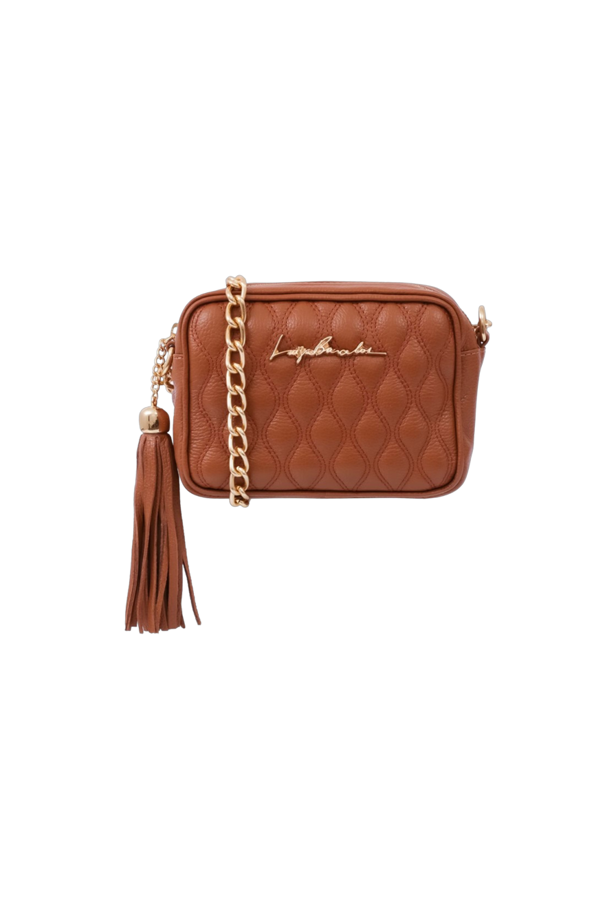 BOLSA PEQUENA CLÁSSICA CORRENTE CARAMELO