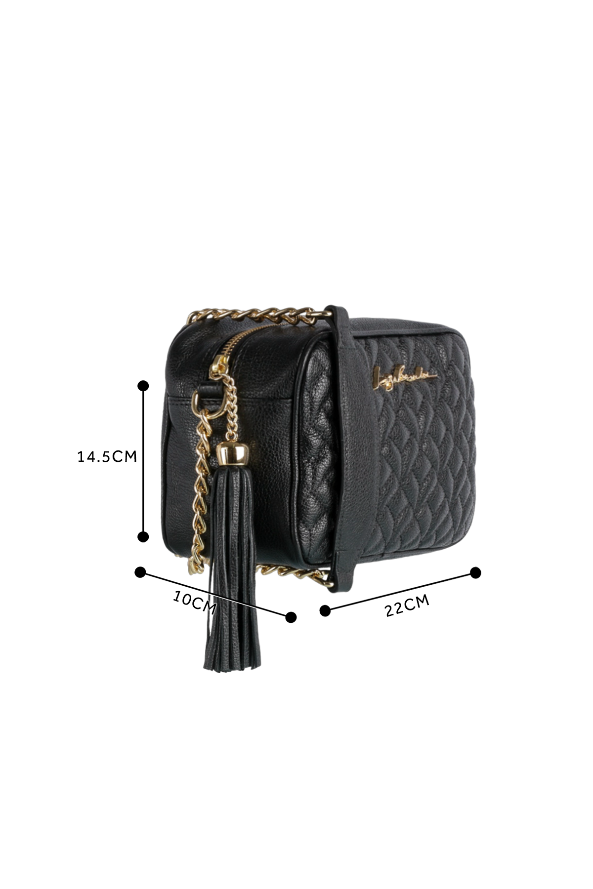 BOLSA MÉDIA CLÁSSICA ALÇA CORRENTE PRETA