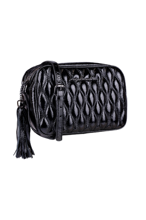 BOLSA MÉDIA CLÁSSICA VERNIZ PRETA