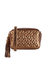 BOLSA PEQUENA CLÁSSICA ALÇA CORRENTE DOURADA