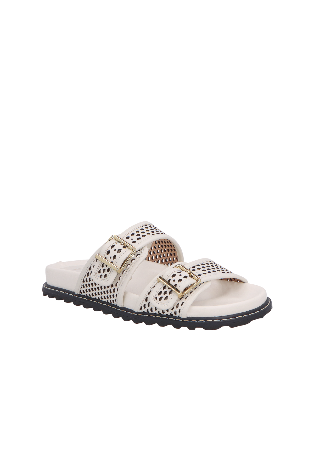 PAPETE TRATORADA EM COURO OFF WHITE COM RECORTES LASER