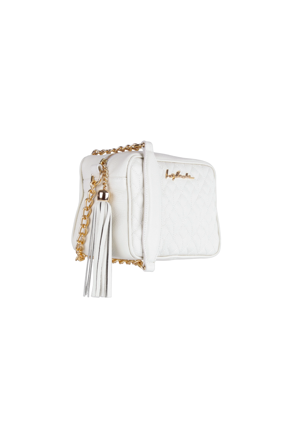 BOLSA MÉDIA CLÁSSICA ALÇA CORRENTE OFF WHITE