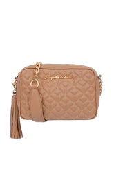 BOLSA MÉDIA CLÁSSICA ALÇA CORRENTE BROWN