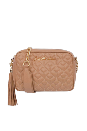 BOLSA MÉDIA CLÁSSICA ALÇA CORRENTE BROWN