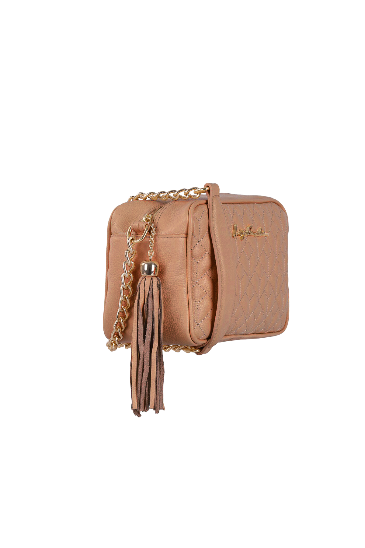 BOLSA MÉDIA CLÁSSICA ALÇA CORRENTE BROWN