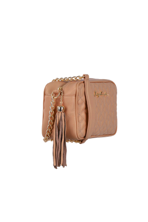 BOLSA MÉDIA CLÁSSICA ALÇA CORRENTE BROWN