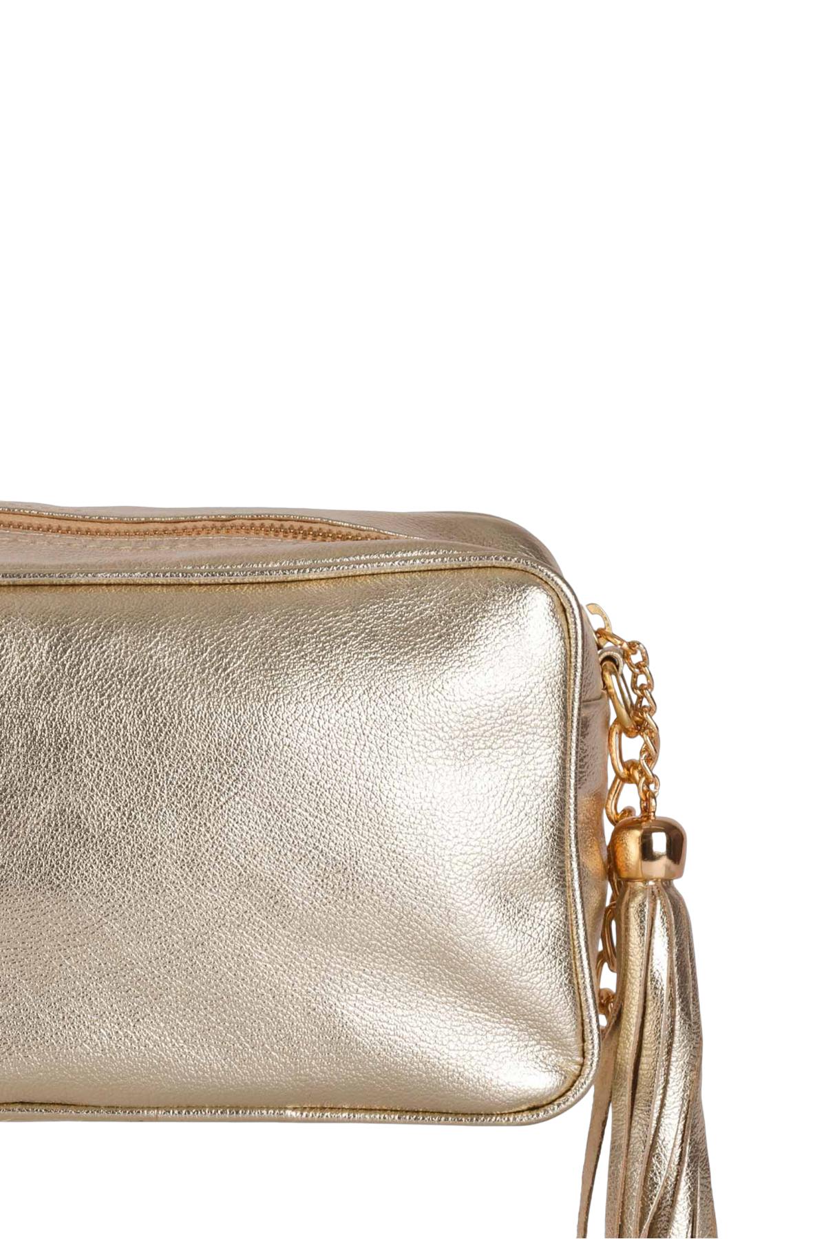 BOLSA MÉDIA CLÁSSICA ALÇA CORRENTE DOURADA