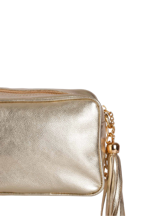 BOLSA MÉDIA CLÁSSICA ALÇA CORRENTE DOURADA
