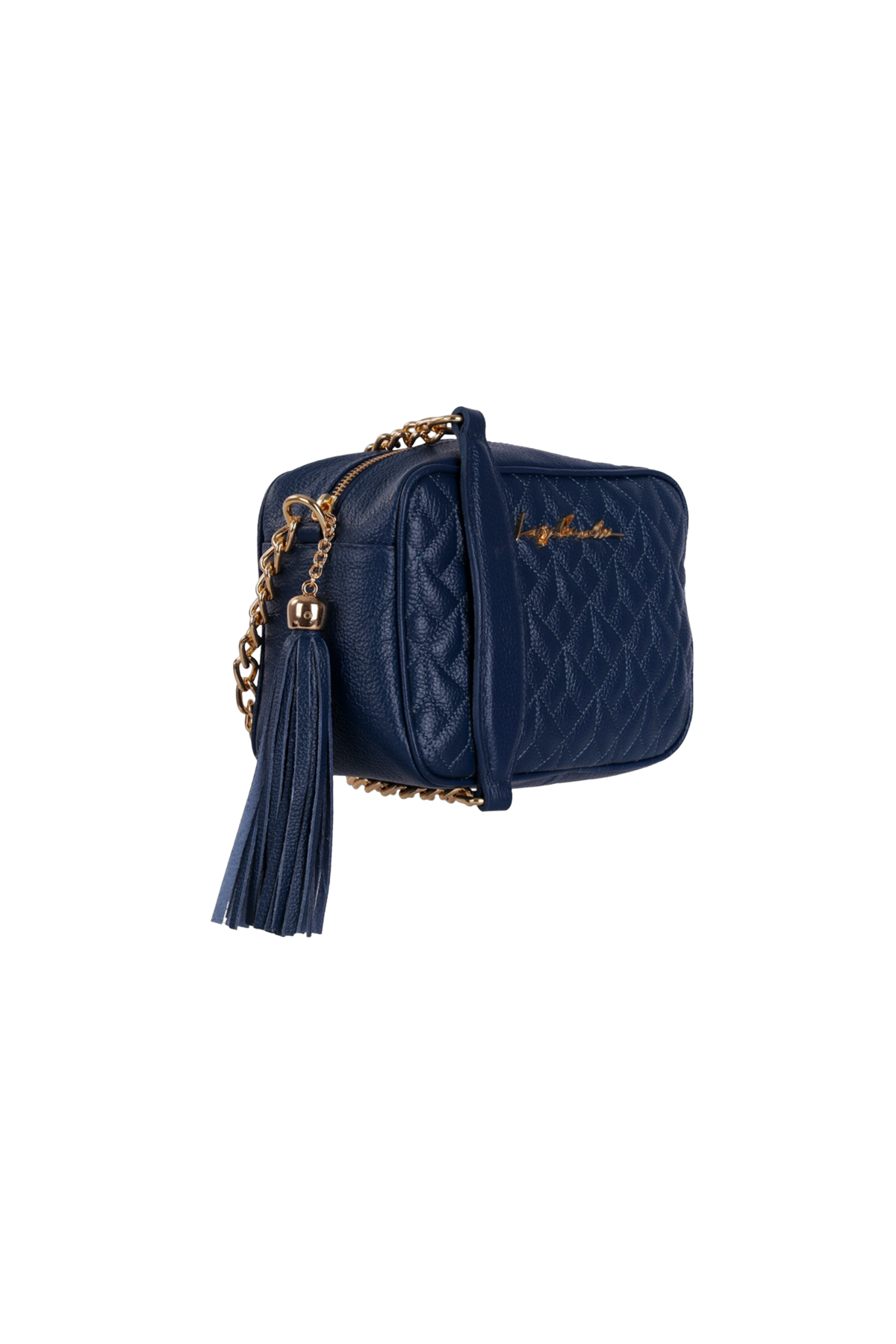 BOLSA MÉDIA CLÁSSICA ALÇA CORRENTE AZUL ATLÂNTICO