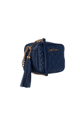 BOLSA MÉDIA CLÁSSICA ALÇA CORRENTE AZUL ATLÂNTICO