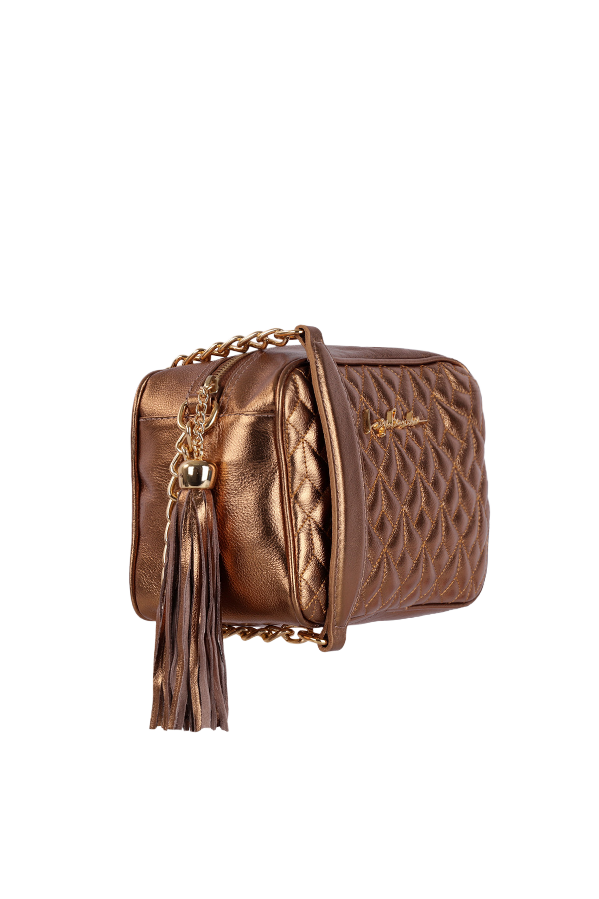 BOLSA PEQUENA CLÁSSICA ALÇA CORRENTE DOURADA