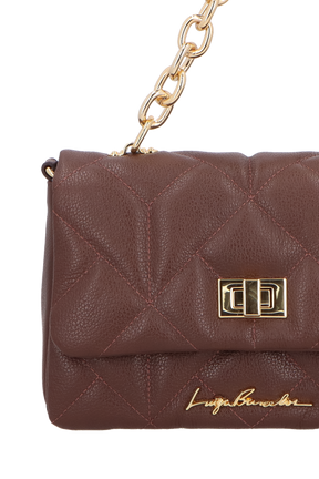 BOLSA MÉDIA ALÇA CORRENTE CAFÉ