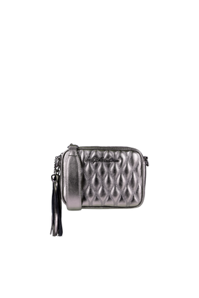 BOLSA PEQUENA CLÁSSICA CORRENTE METALIZADO TITÂNIO