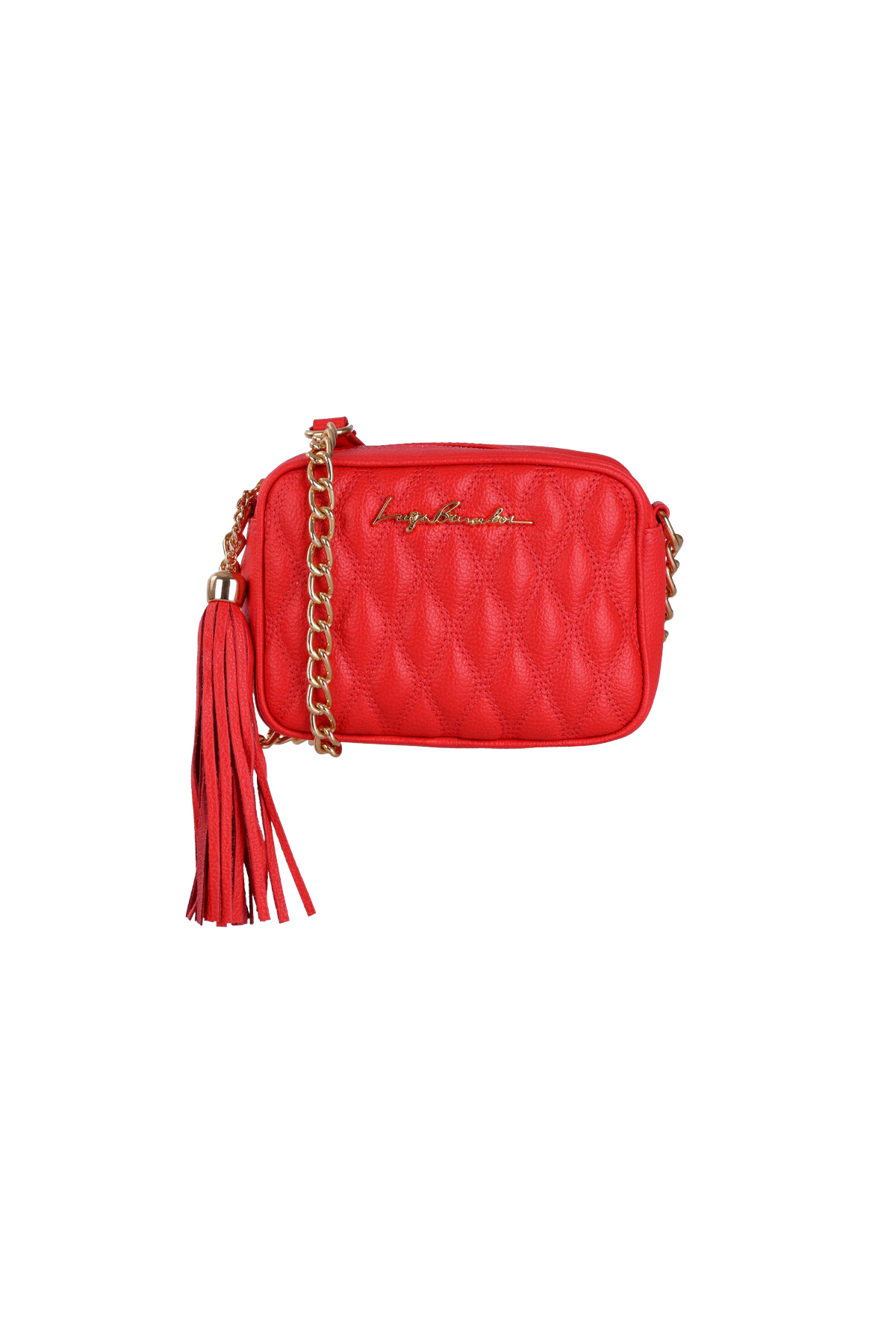 BOLSA PEQUENA COURO VERMELHO