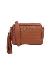 BOLSA MÉDIA CLÁSSICA ALÇA CORRENTE CARAMELO
