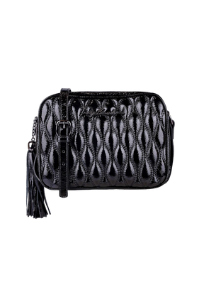 BOLSA MÉDIA CLÁSSICA VERNIZ PRETA