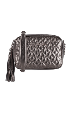BOLSA PEQUENA CLÁSSICA ALÇA CORRENTE CHUMBO