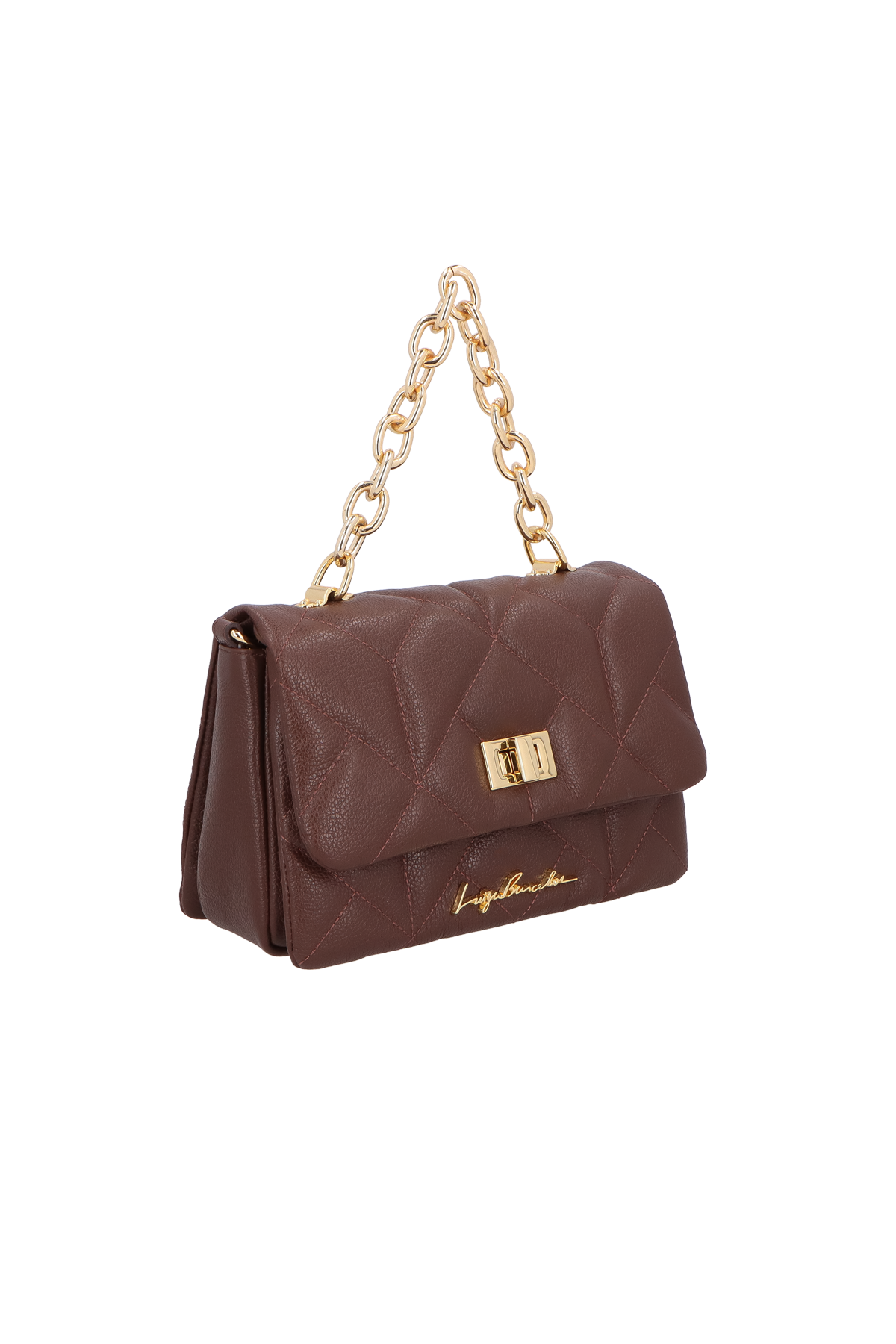 BOLSA MÉDIA ALÇA CORRENTE CAFÉ